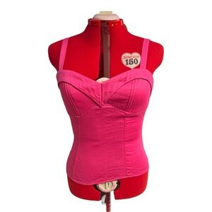 Vixen - pink sleeveless top large